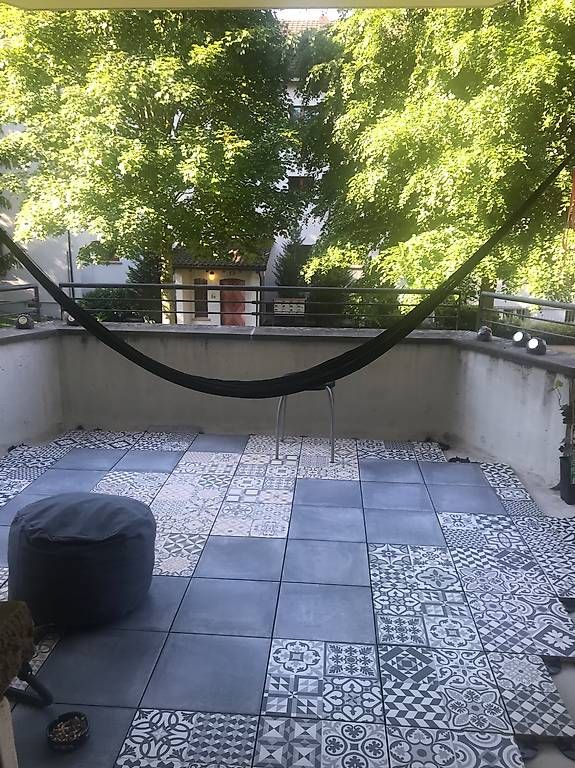 Bodenbeläge: Dekorativer Balkonboden Bodenplatten Vintage / Patchwork – Gebraucht aus Zürich von Lucyy