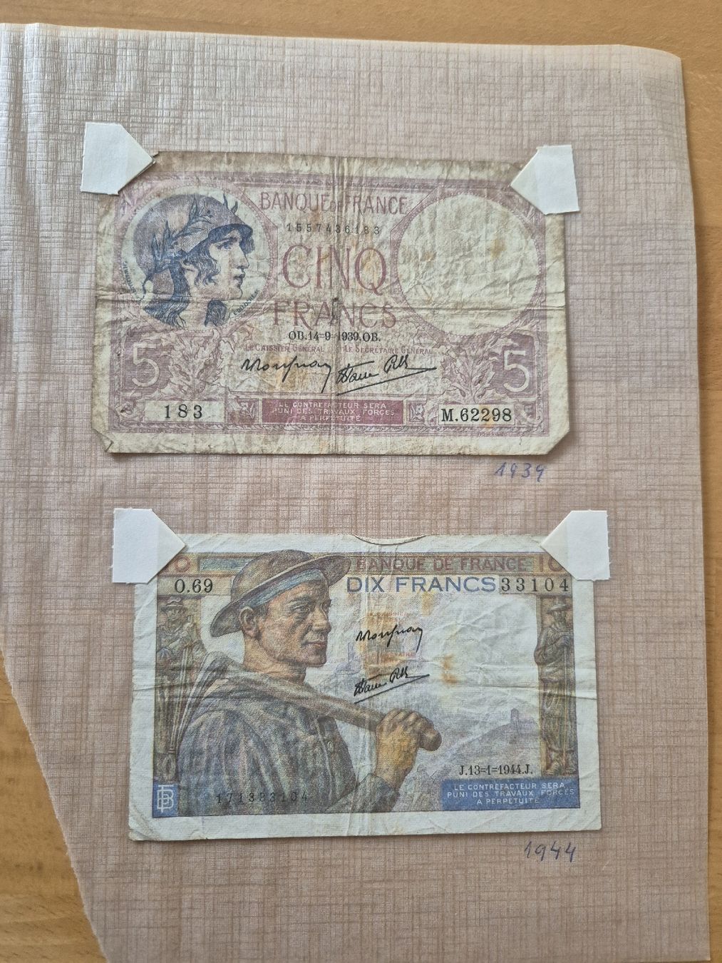 Billets de banque: 16 alte Noten, div. – D'occasion à Vilters par Fleiflomi 5