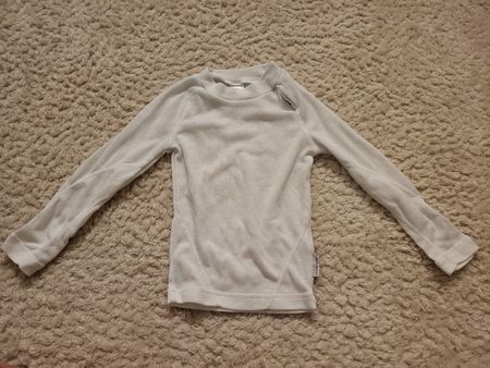 Langarmshirt Oxylane weiss Grösse 98-104 guter Zustand