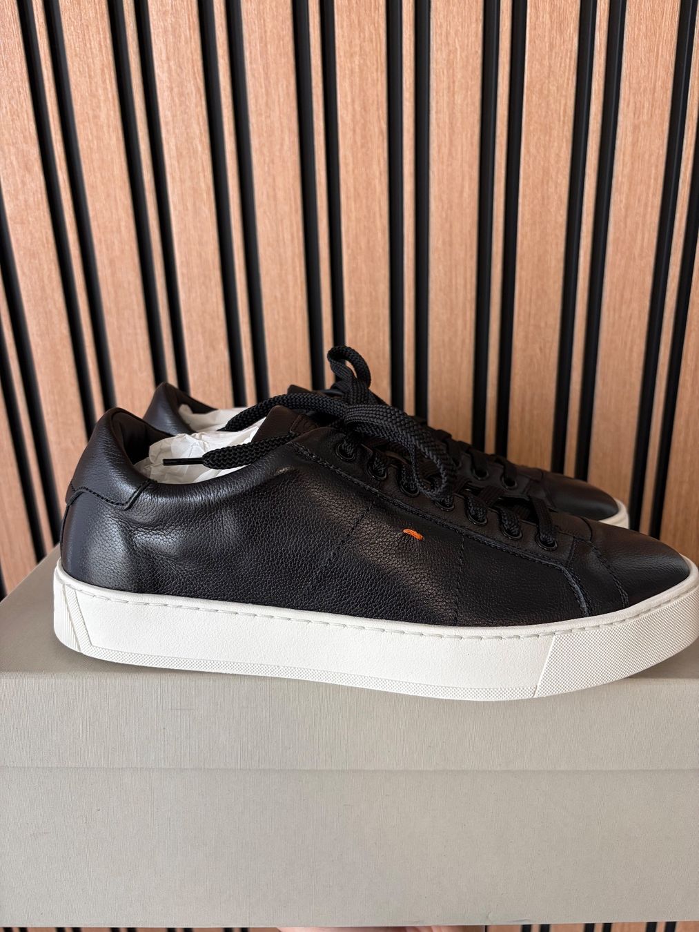 Santoni Scarpe da uomo: Santoni-Luxury Sneaker-Schwarz-New-EU 41.5 – Nuovo e nell'imballaggio originale da Jona venduto da Sorelli 2