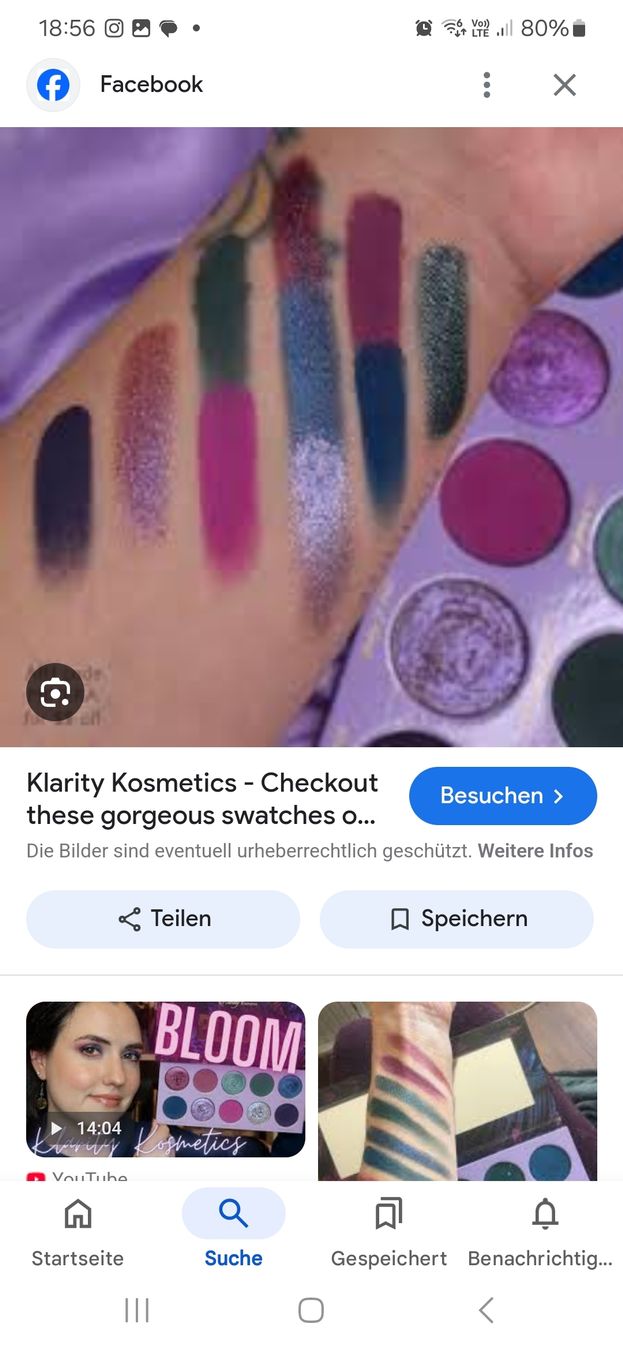 Make-up: Klarity Cosmetics BLOOM Lidschatten Palette – Usato da Uster venduto da mikedizzy84 2