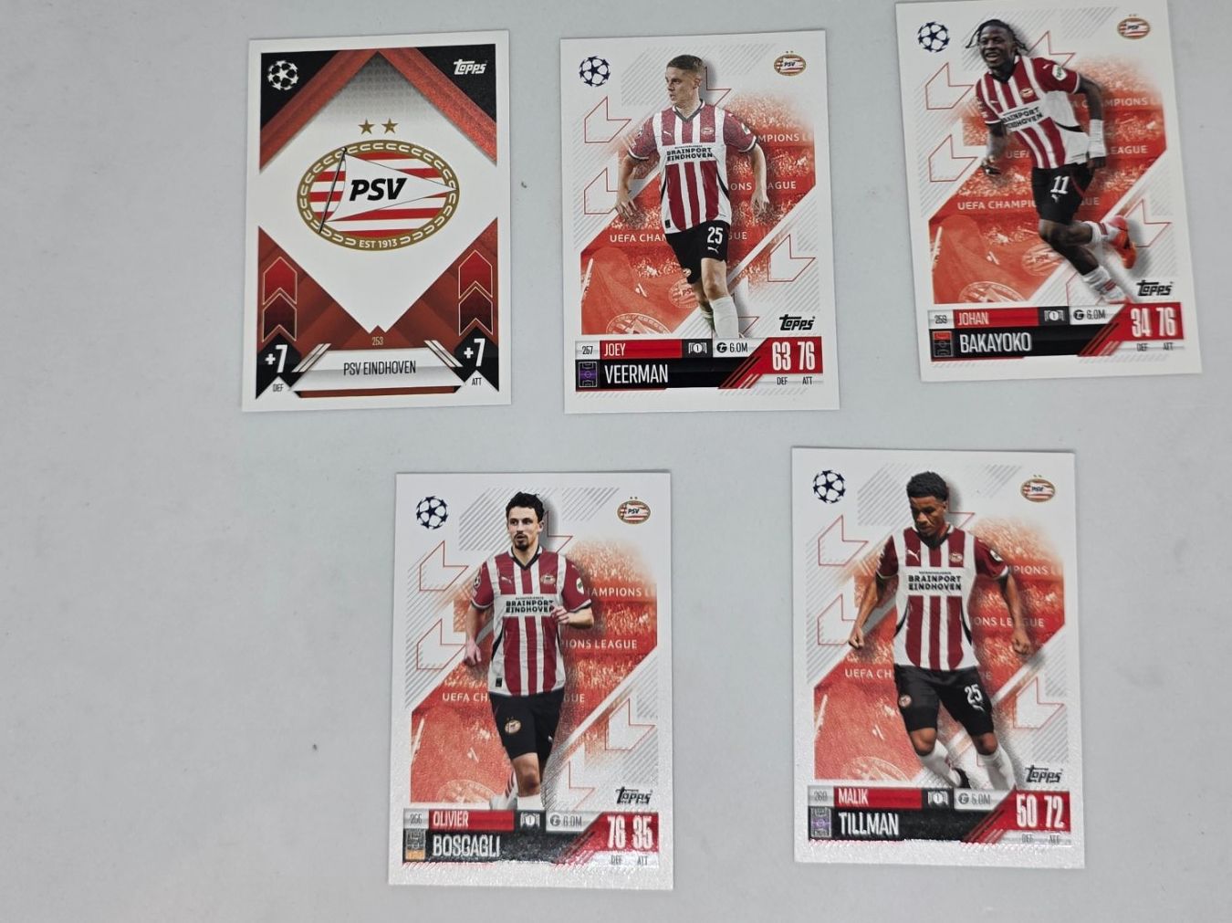 Topps Sammelbilder & Trading cards: 5 Match Attax Champions 2024/2025 "PSV Eindhoven" – Neu (gemäss Beschreibung) aus Mendrisio von Kuarahy