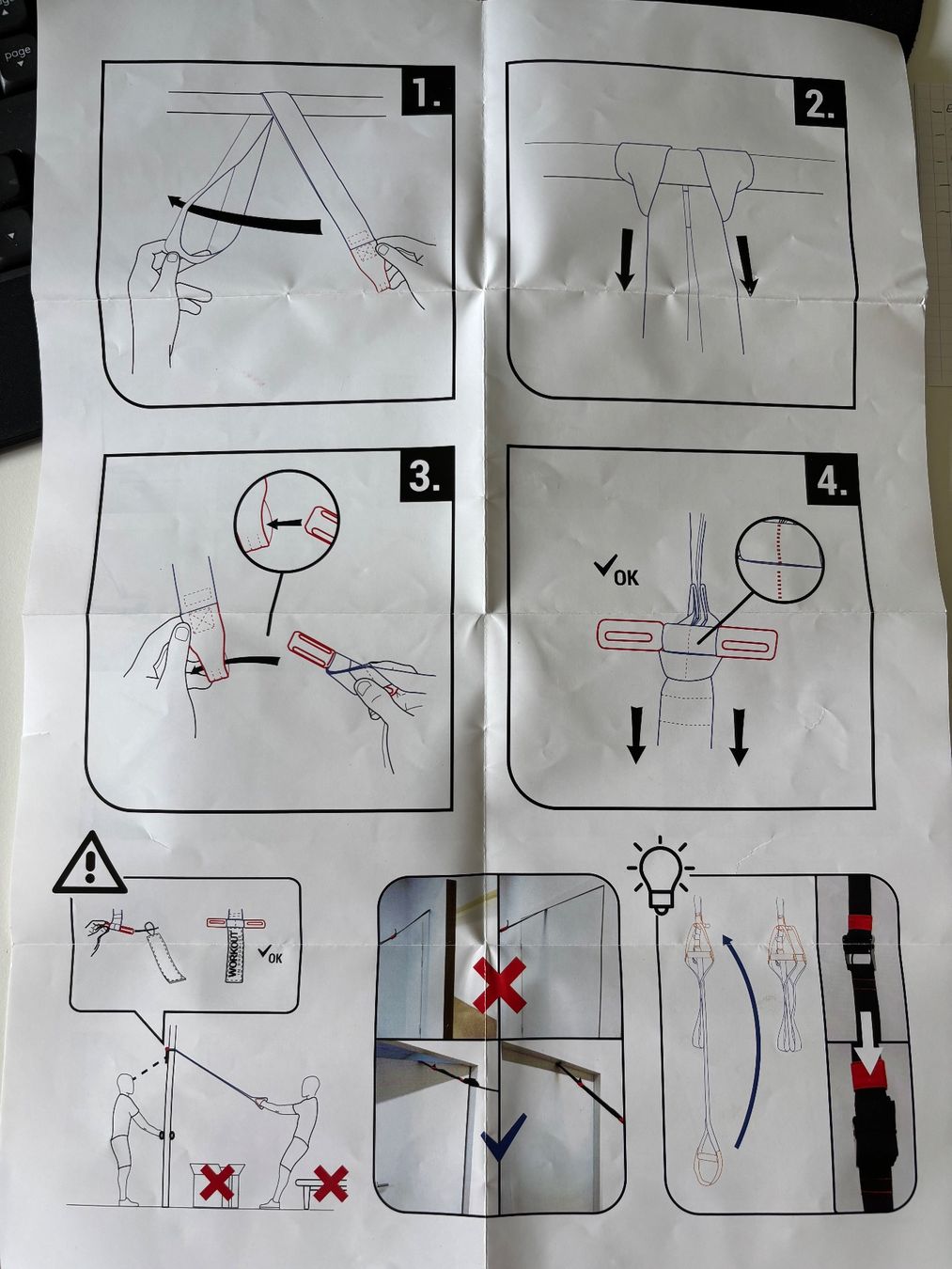 Decathlon Vélos d'appartement: Sangle de suspension - strap training avec sac – Neuf (Voir description) à OBERENGSTRINGEN par Lolo6316 5