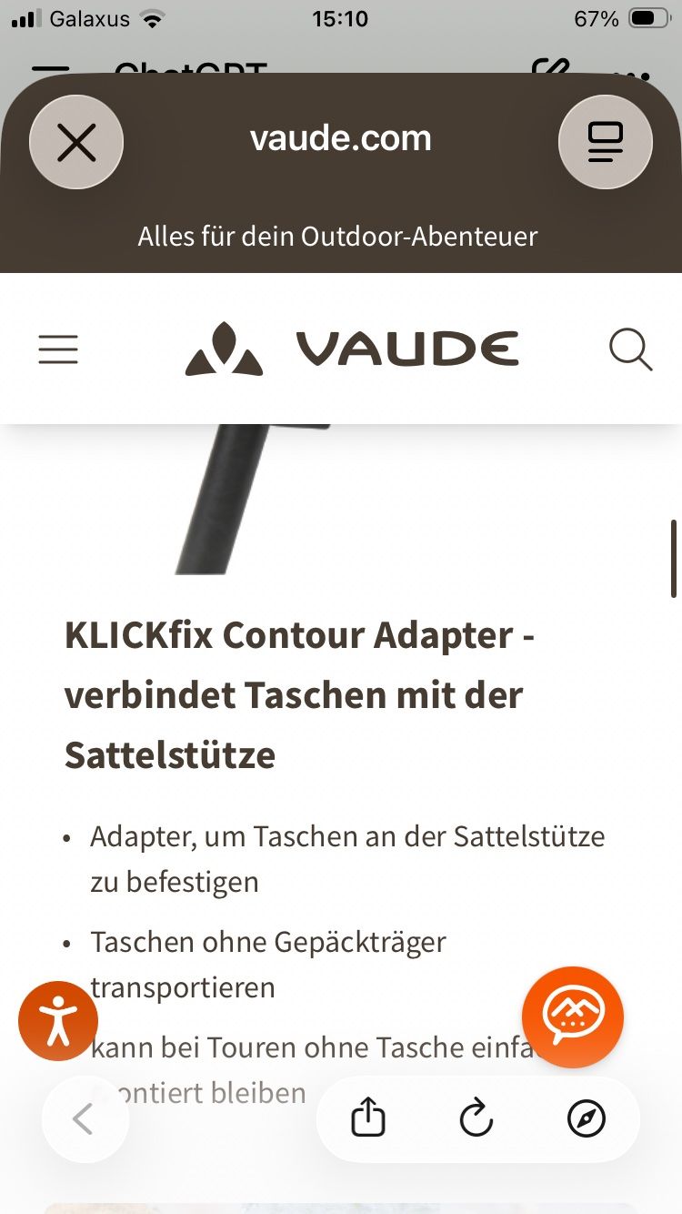 Borse: VAUDE Satteltasche Off Road S mit KLICKfix Adapter – Nuovo (secondo la descrizione) da Hergiswil NW venduto da Goms04 6