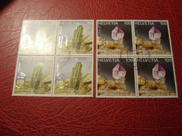 Satz 100Jahr der Kristalle, 2014, FDC + Lose 4erblocks ET-o