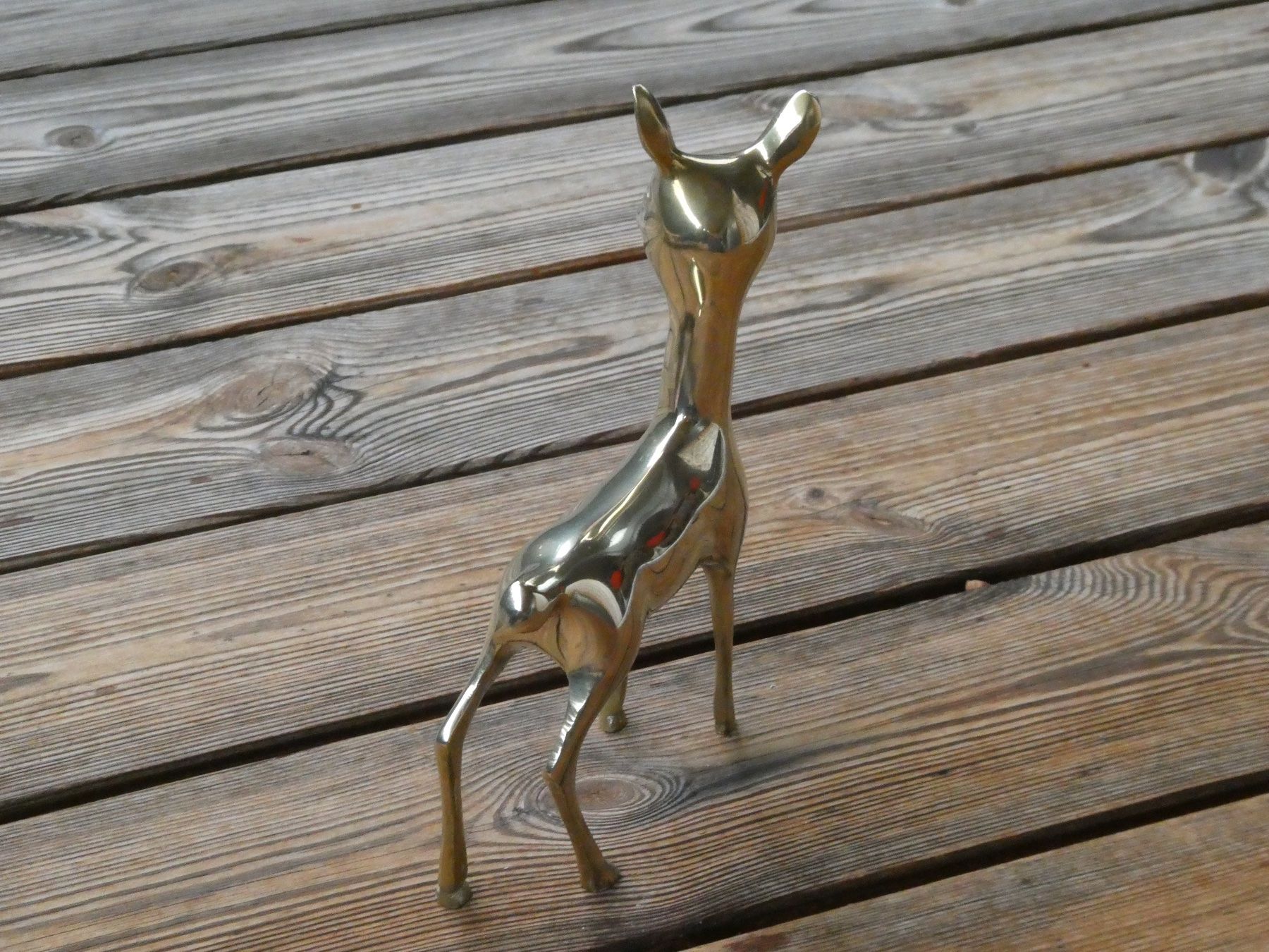 Statuette: junges Reh Messingguss poliert – Usato da Lüchingen venduto da Eeizo 3