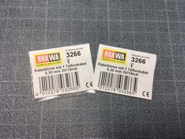 BRAWA 6266:  2x Kabelbirne 3V/15mA