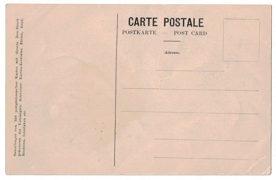 Cartoline postali: Zürich, datiert 1907 – Usato da Frauenfeld venduto da POML 1