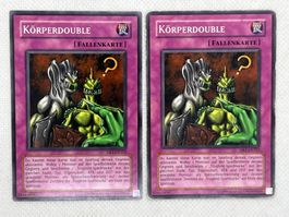 Yu-Gi-Oh! 2x Karte - Körperdouble - seltene Karte, Top!