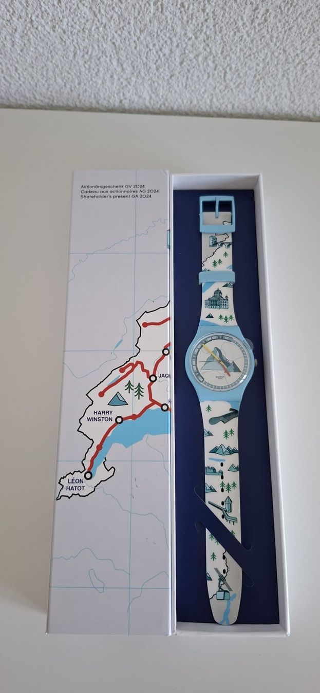Swatch Montres: Swatch Uhr Aktionsgeschenk 2024 – Neuf avec emballage d'origine à Effretikon par Malou