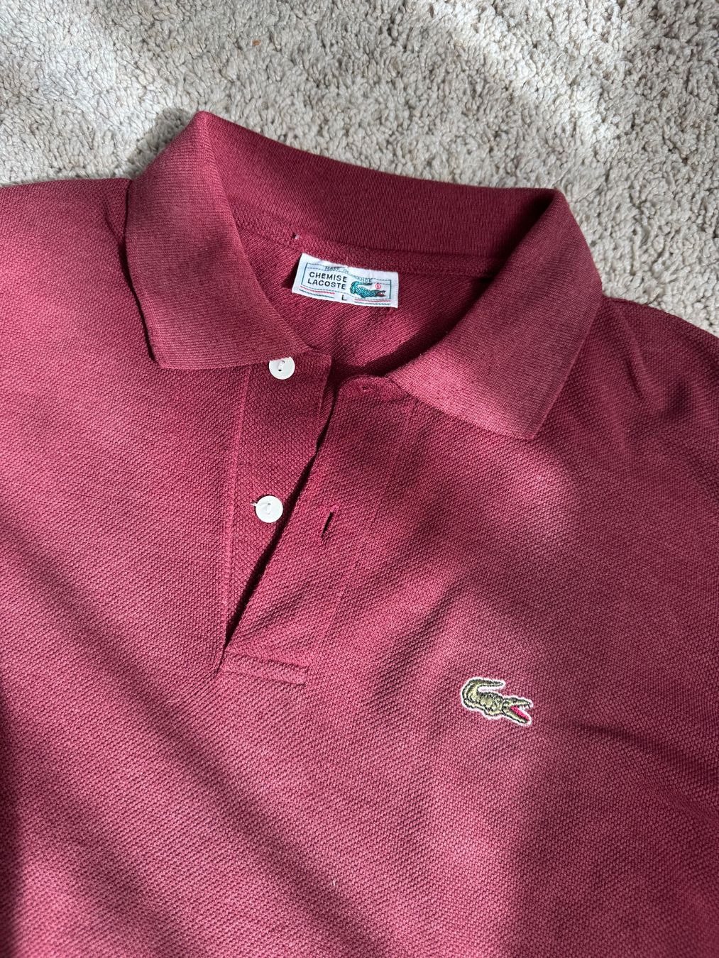 Lacoste Magliette Polo: Lacoste Polo rot Grösse L – Usato da Basel venduto da olo..ir 2