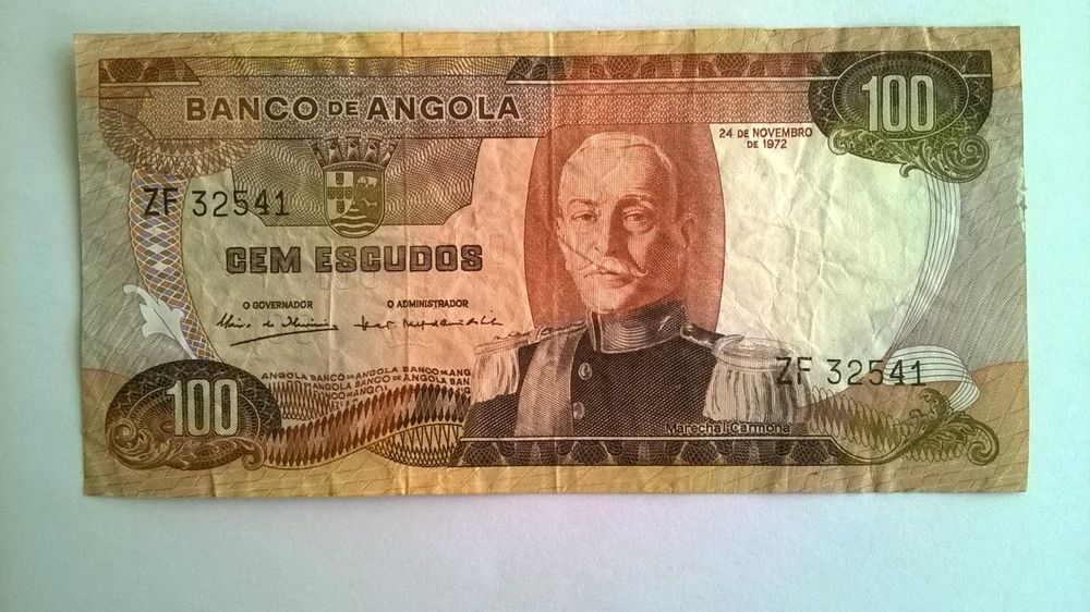 Billet De Collection Angola 1972 – 100 Escudos, Pick 101, Neuf – Plantes Et Champignons (sans Valeur Légale)