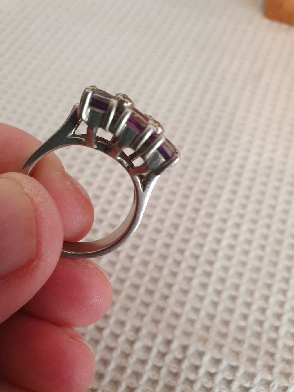 Anelli: Herrlicher Vintage Amethyst-Ring aus 925er Silber – Usato da Wohlen AG venduto da palmsprings 5
