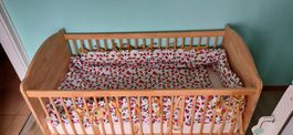 Lit Bébé(0-5-7ans)avec sommeiller+matelas+duvet+cossin tout!
