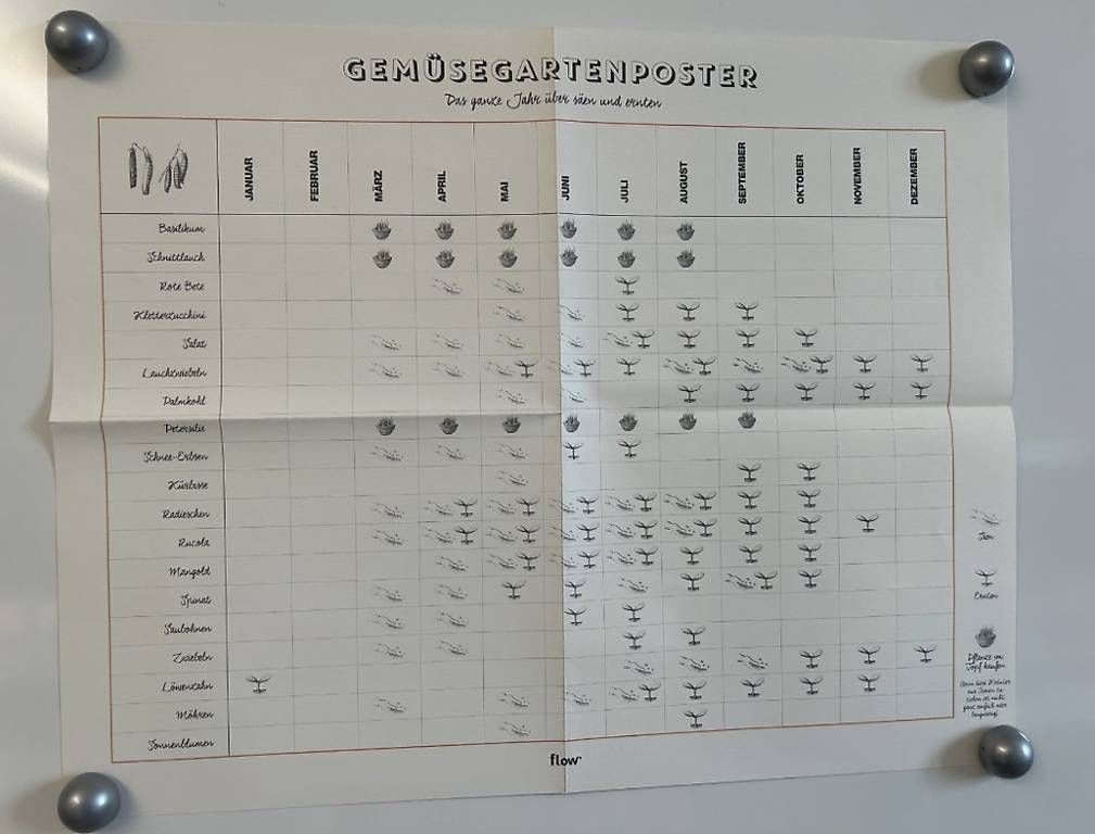 Foto & Immagini: Gartenkalender-Poster (Flow-Verlag / A2) – Usato da Bern venduto da san_svt6
