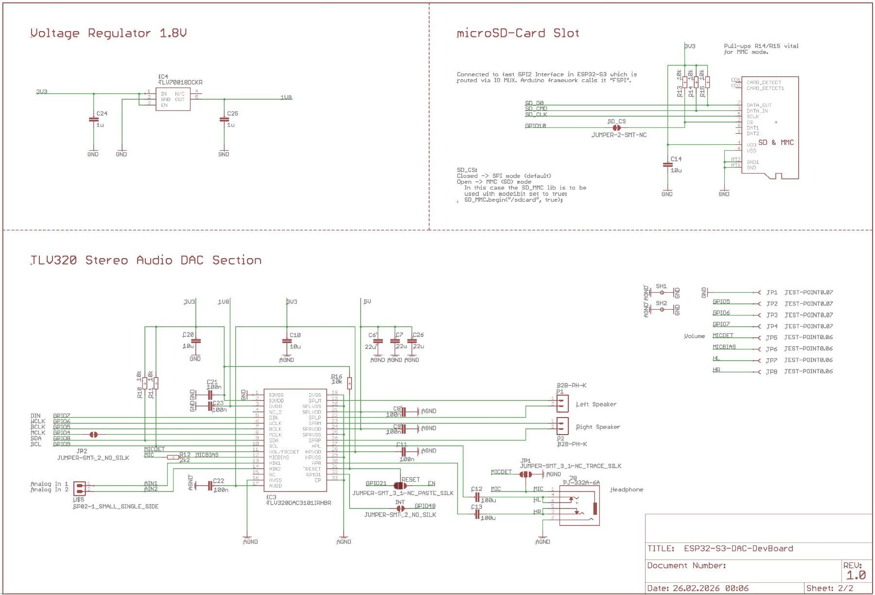 Musikinstrumente: YB-ESP32-S3-DAC mit uSD, TLV320 Stereo Audio DAC, PSRAM – Neu und originalverpackt aus Sursee von allduino 6