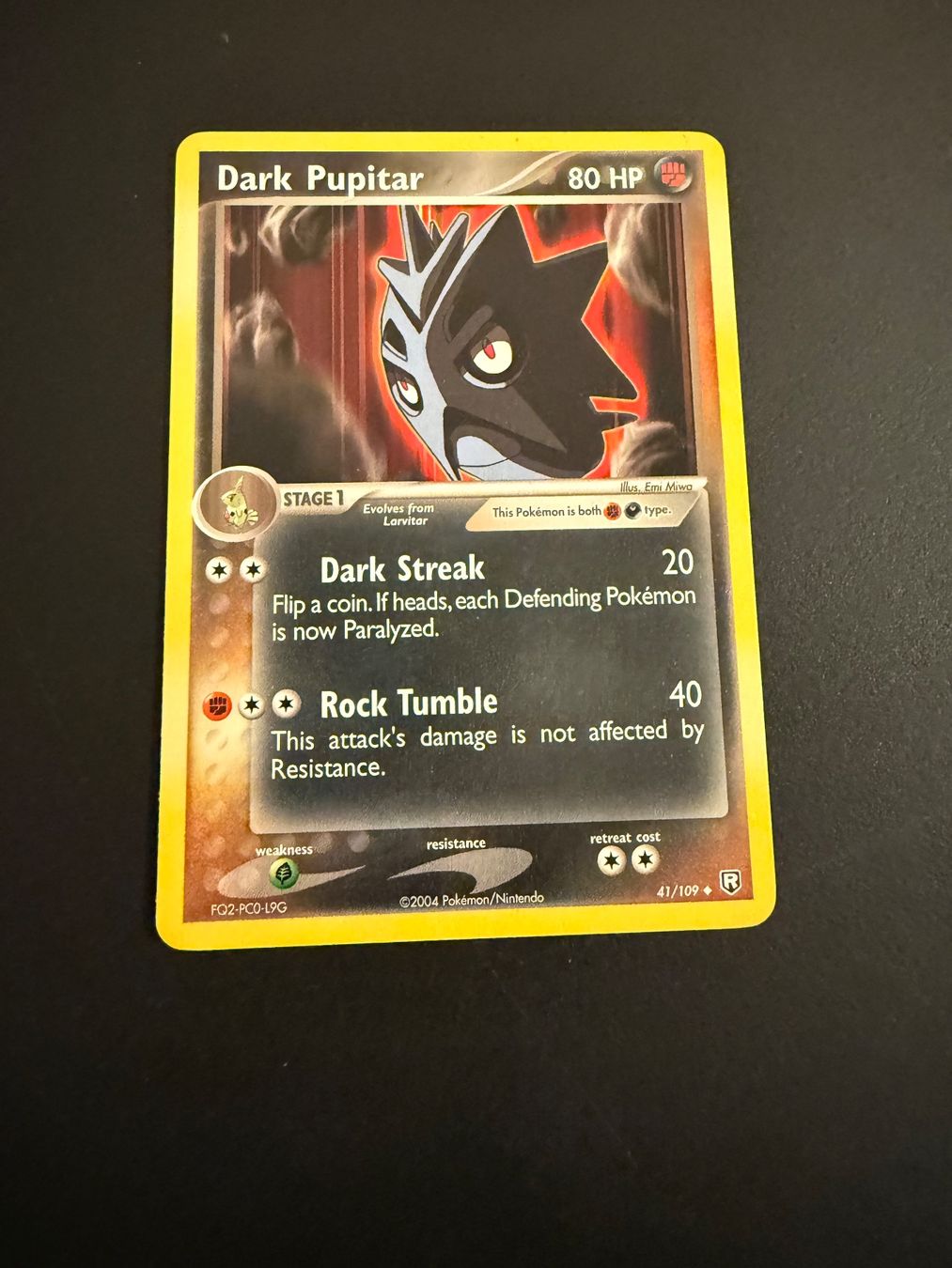 Pokémon Sammelbilder & Trading cards: Dark Pupitar 41/109 - EX Team Rocket Returns – Gebraucht aus Zürich von pokemon_cards