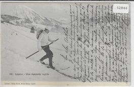 Leysin - Une descente rapide - Skiläufer