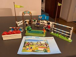 Parcours de saut cheval  playmobil 