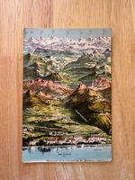 Carte postale illustrée du MOB – Montreux-Oberland