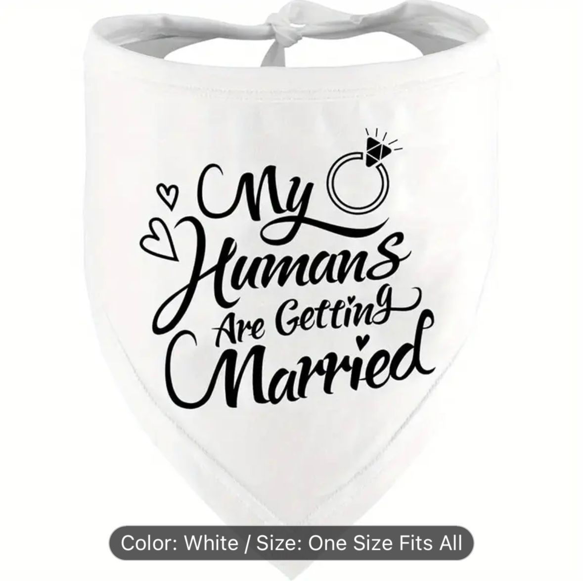Foulard & Sciarpe: Hundehalstuch "My Humans are getting Married" – Nuovo (secondo la descrizione) da Bronschhofen venduto da Er-winV