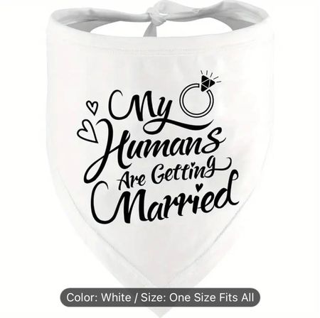 Hundehalstuch "My Humans are getting Married"