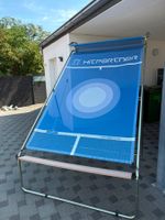 Hitpartner Tenniswand blau, gebraucht, sehr guter Zustand.