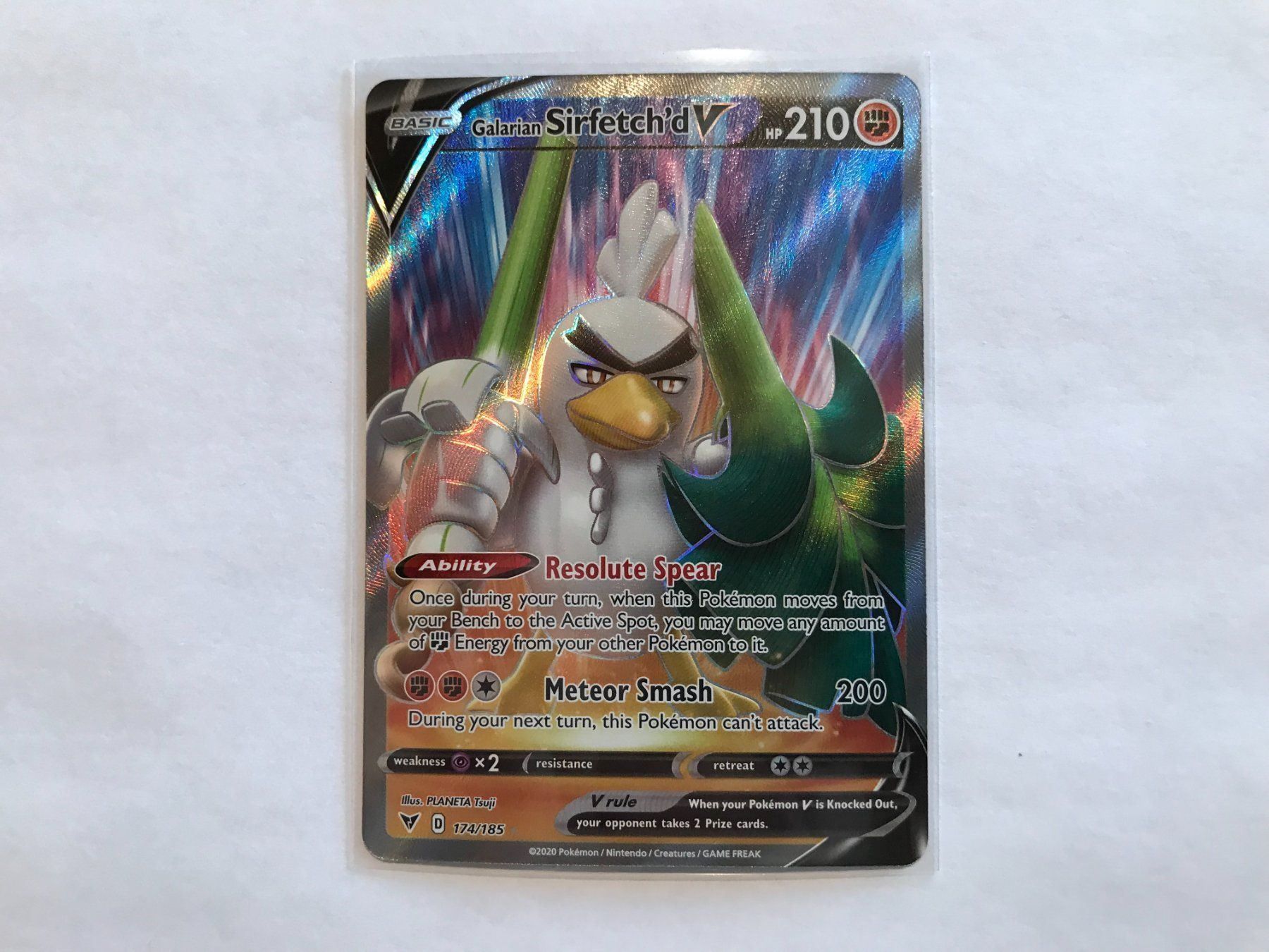 Pokémon Carte collezionabili: Galarian Sirfetch'd V FullArt – Nuovo (secondo la descrizione) da Hagendorn venduto da Pokecollectorch