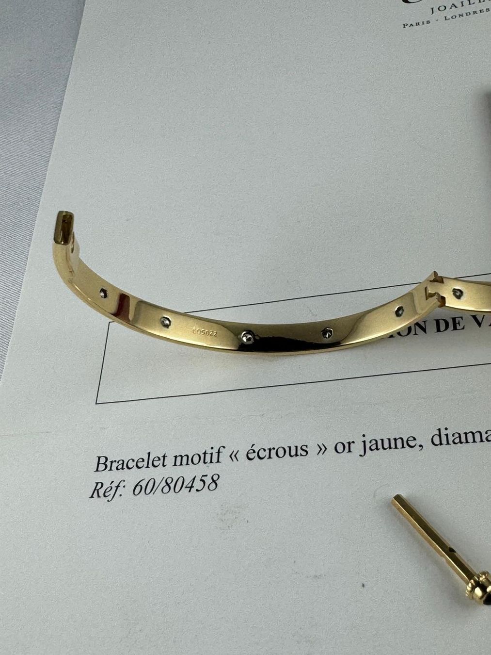 Cartier Bracelets: CARTIER ECLOUS BRACELET AVEC 11 DIAMANTS – D'occasion à Pully par Occasions-luxe.Golay 6
