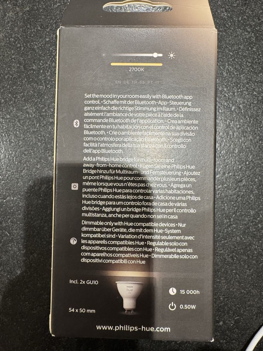 Philips Lampade: Philips Hue White GU10, neu & OVP – Nuovo e nell'imballaggio originale da Thun venduto da DascheLii 1