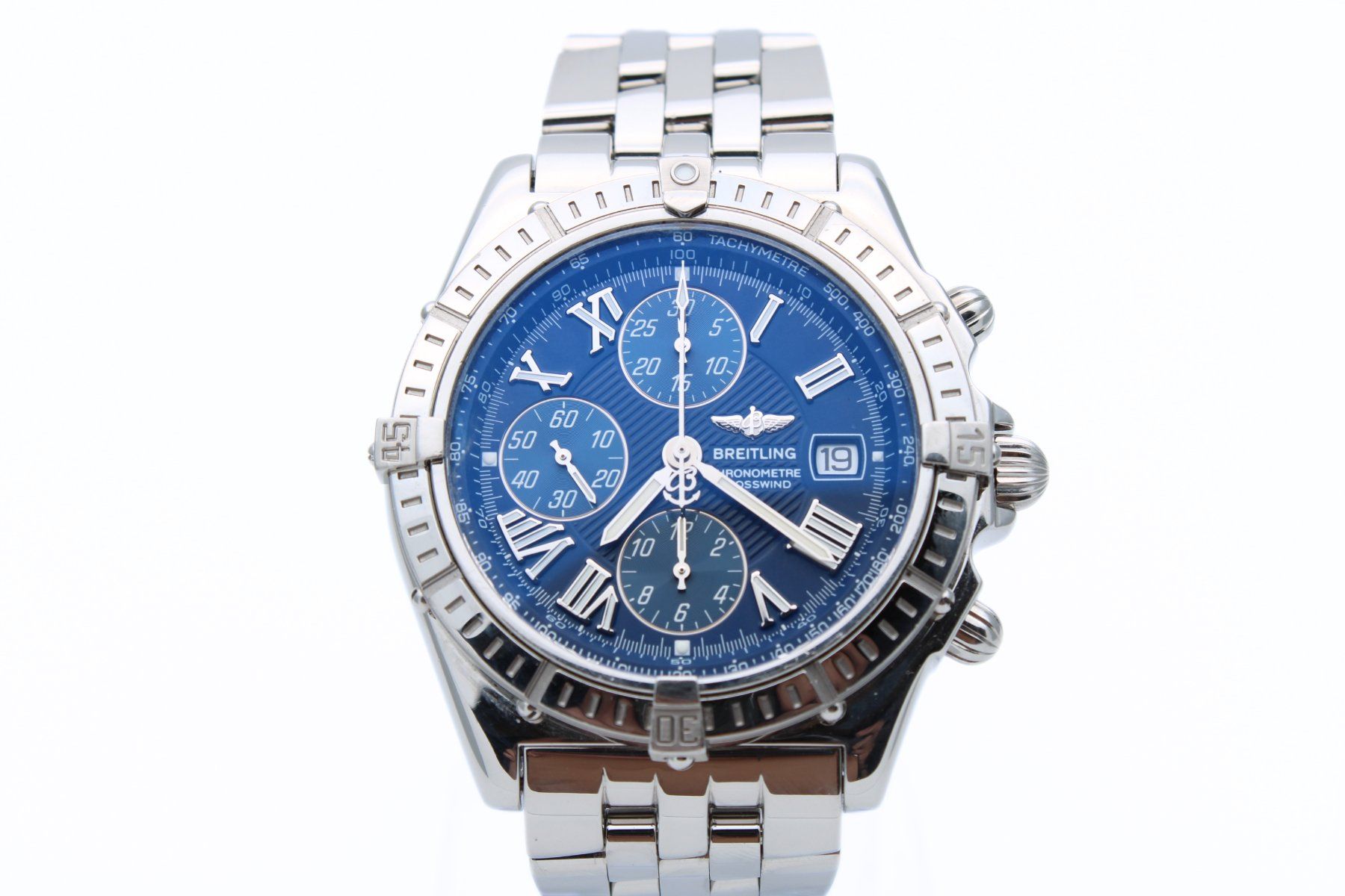 Breitling Orologi: Breitling Crosswind Chronograph Stahl Blue Dial A1335582 – Usato da Brüttisellen venduto da AlphaOmega05 1