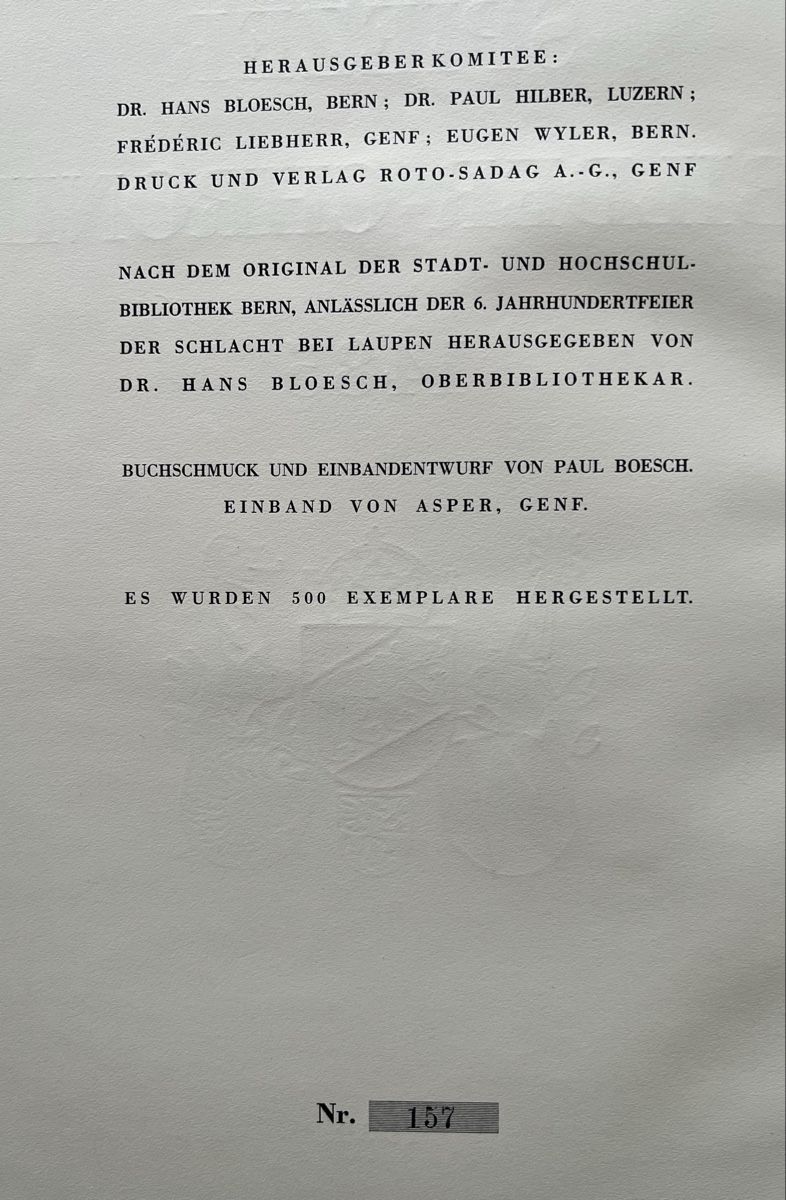 Libri: Diebold Schilling Spiezer Bilderchronik 1485 - Top 1939 – Usato da Adliswil venduto da buch_und_kunst 3