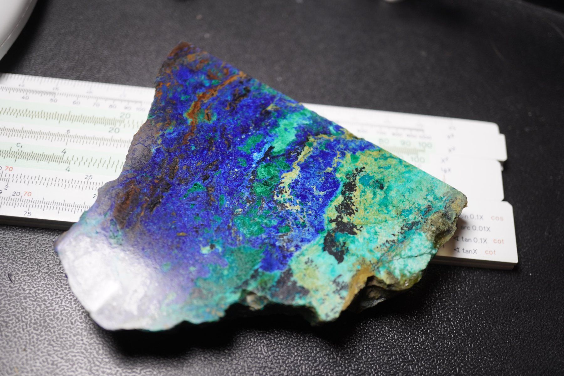 Minerali & Pietre curative: Azurit Mit Malachit Platte USA    alter Bestand – Nuovo e nell'imballaggio originale da Eschenbach SG venduto da topstone 8