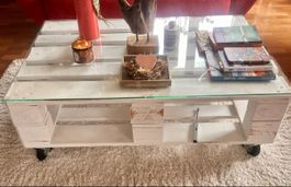 Retro Paletten-Tisch, Shabby Chic!