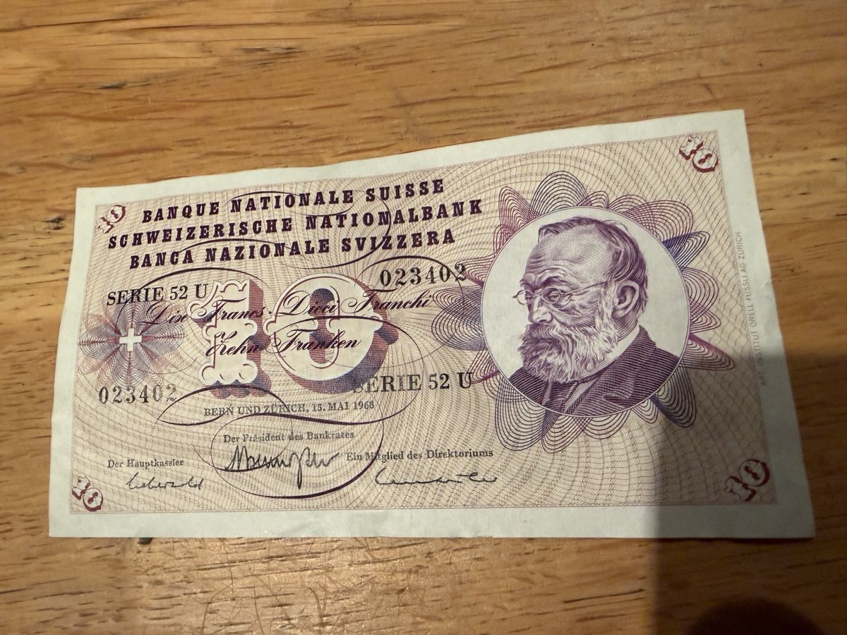 Banknoten: Billet de banque suisse ancien  – Gebraucht aus Echallens von JAR69