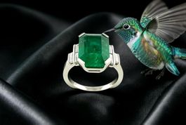 FRISCHKNECHT, Sambia - Smaragd - Diamant - Ring, GGTL