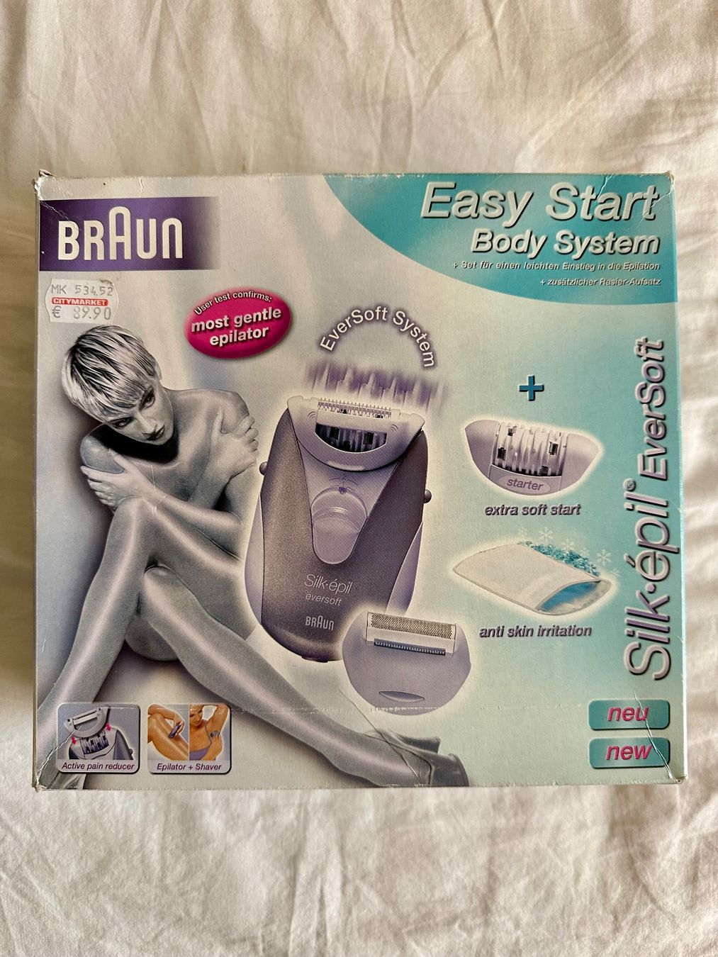 Braun Epilatori: Braun Silk-épil EverSoft Easy Start Body System, Neu – Nuovo (secondo la descrizione) da Mettendorf TG venduto da Pinova02