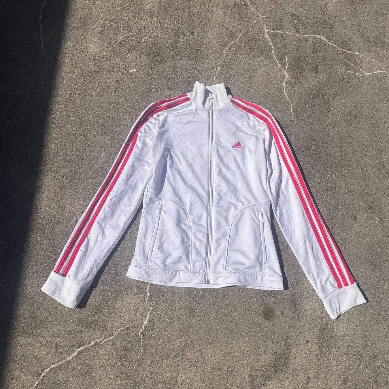 Giacche: Adidas Y2K white track jacket S trainingsjacke – Usato da St. Gallen venduto da sourced_limited 1