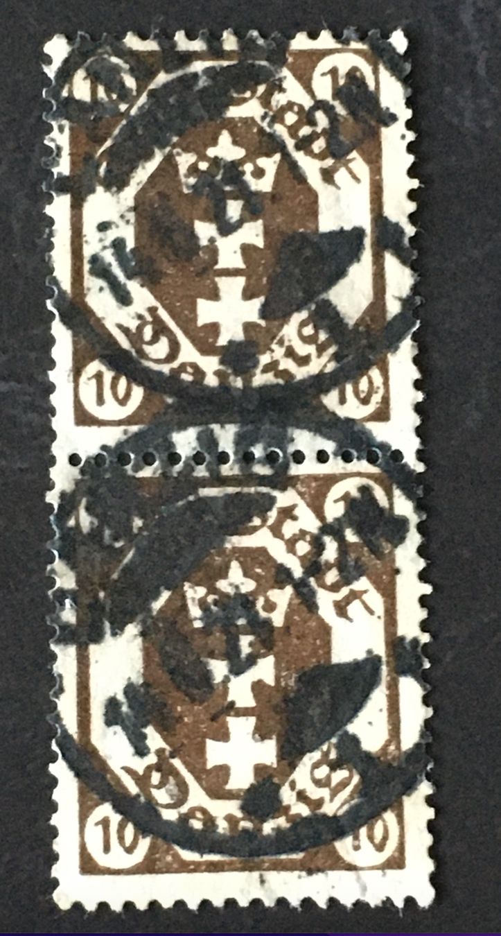 Tutti i francobolli: Briefmarken aus Danzig Stadtwappen gestempelt – Usato da Aarau venduto da Angi-007