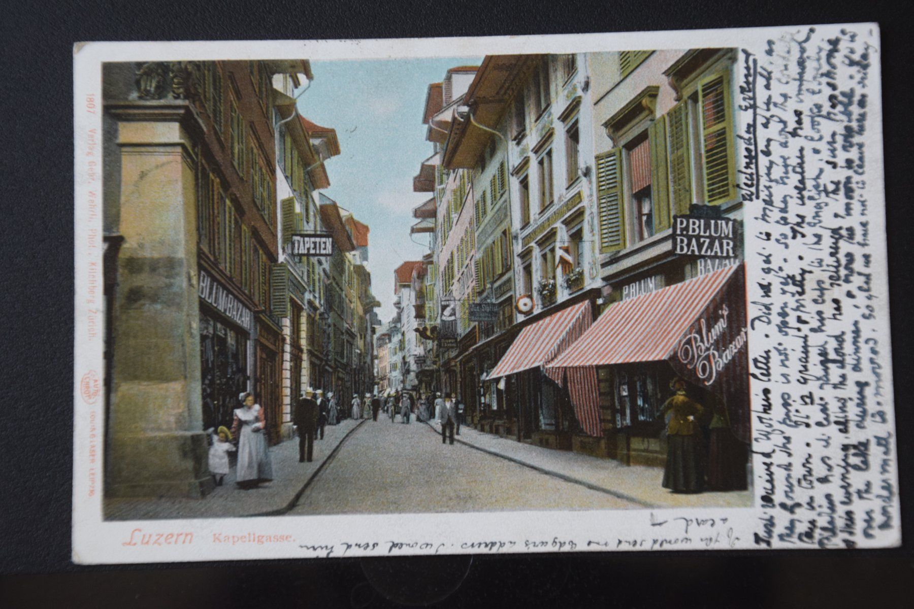Cartoline postali: AK Luzern, Kapellgasse – Usato da Luzern venduto da CH2018