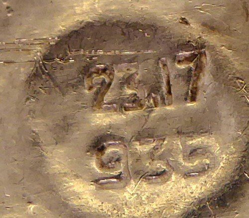 Spille & Fermagli: Antike Brosche 935 Silber mit synthetischem Stein um 1900 – Usato da Muri AG venduto da Lineli2020 5