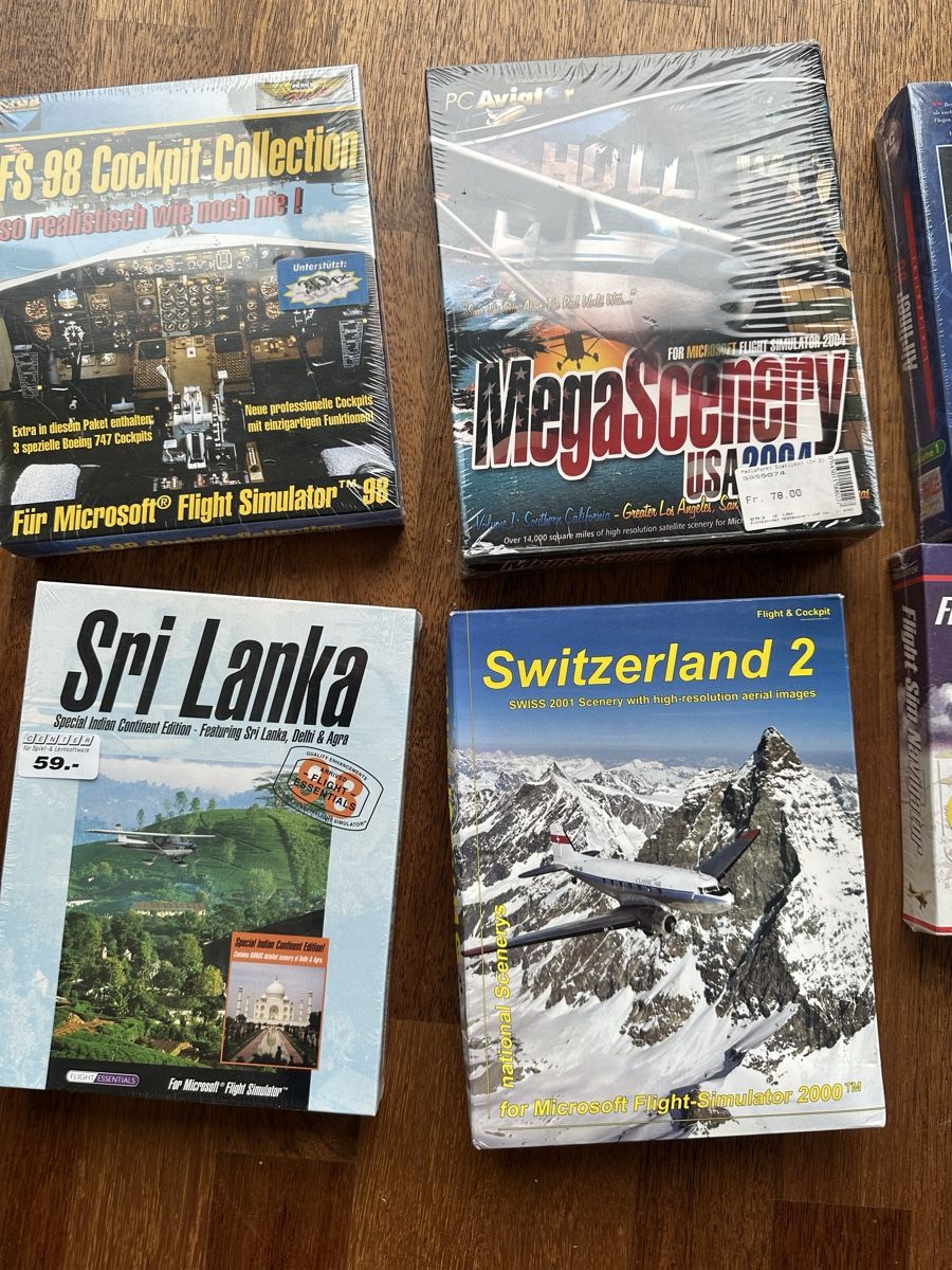 Microsoft Giochi: PC 9 mal Flugsimulator originalverpackt – Nuovo e nell'imballaggio originale da Zürich venduto da Kareljan 1