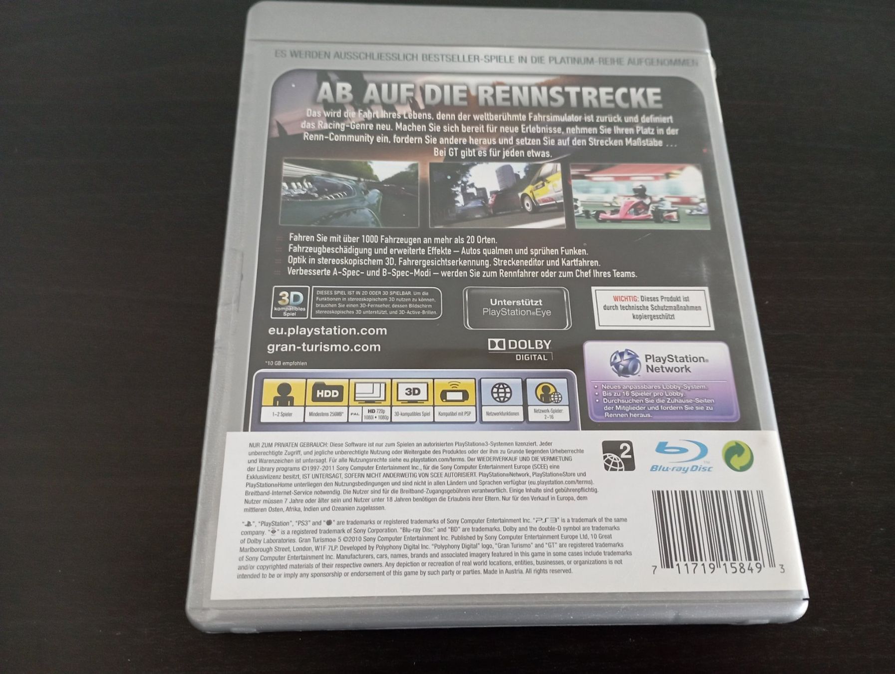 Sony Spiele: PS 3 Gran Turismo 5 – Gebraucht aus Allschwil von pri_9lsr 1