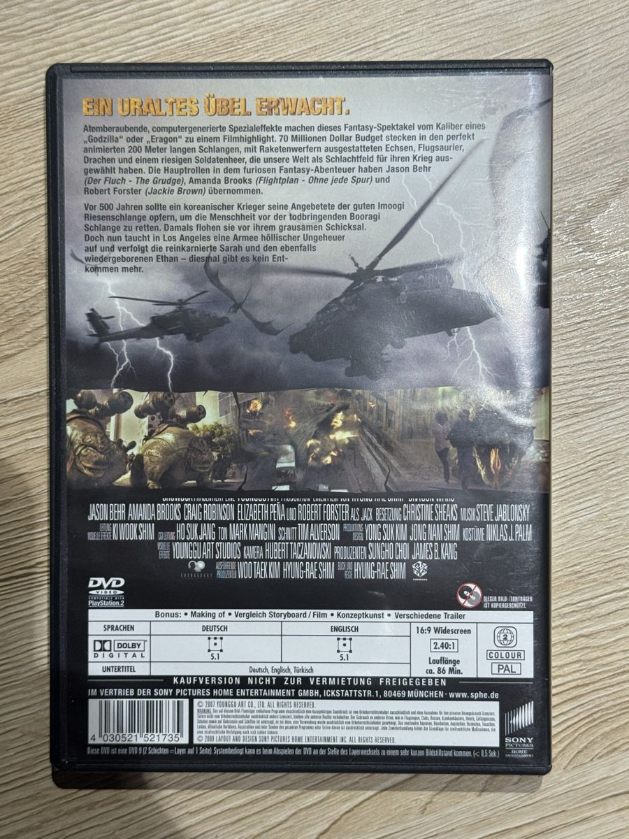 Tutti i DVDs: Dragon Wars – Usato da Winterberg ZH venduto da Godzilla-vs-Shimo 1