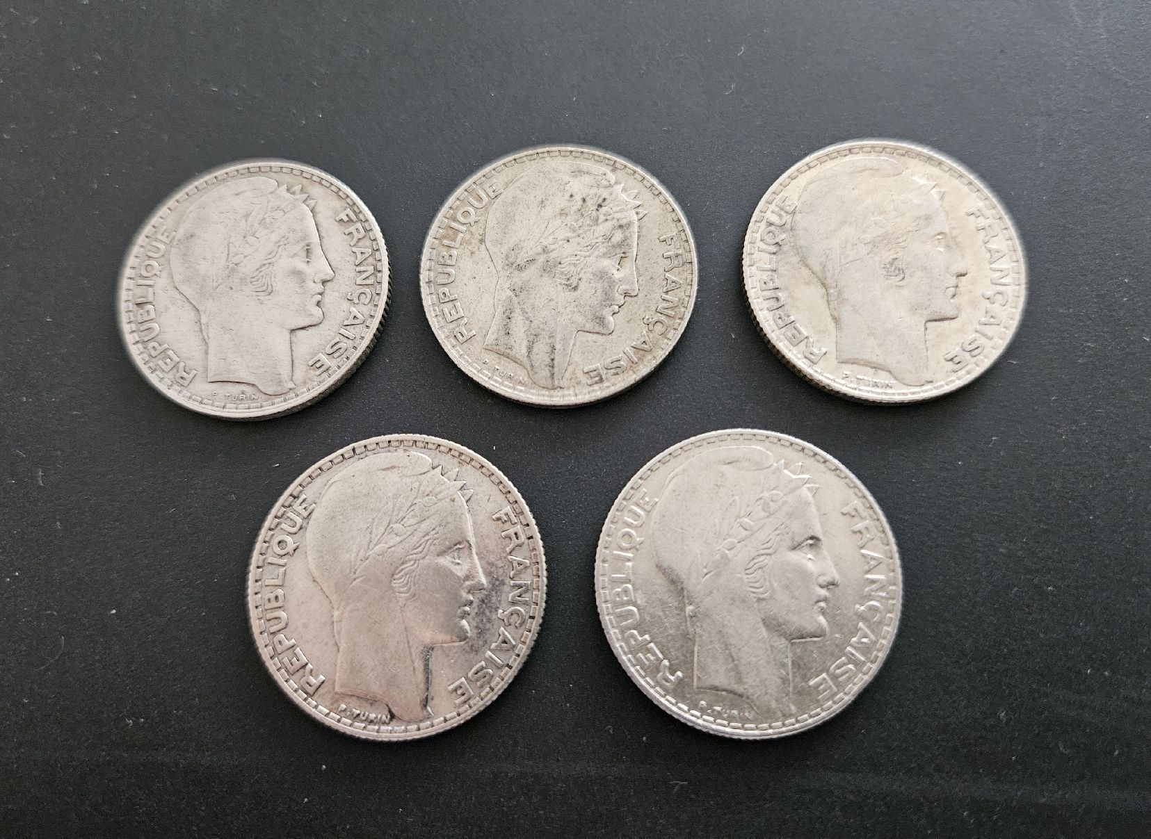 Tutti le monete: Silbermünzen 5 x 10 Francs – Usato da Winterthur venduto da ManuM88 1