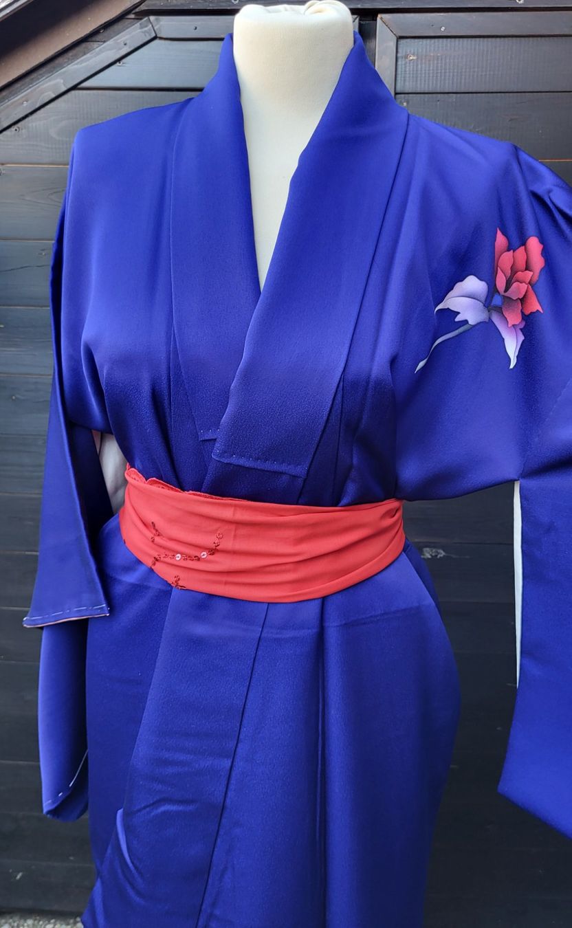 Kimono: Kimono bleu-violet – Nuovo (secondo la descrizione) da Fribourg venduto da VictoriaShop7 2