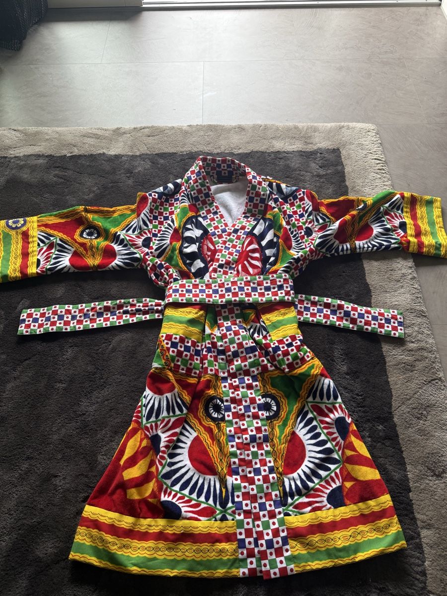 Accappatoi: Dolce & Gabbana Bathrobe Carretto XL Cotton multicolor new – Usato da Zürich venduto da Jomed6