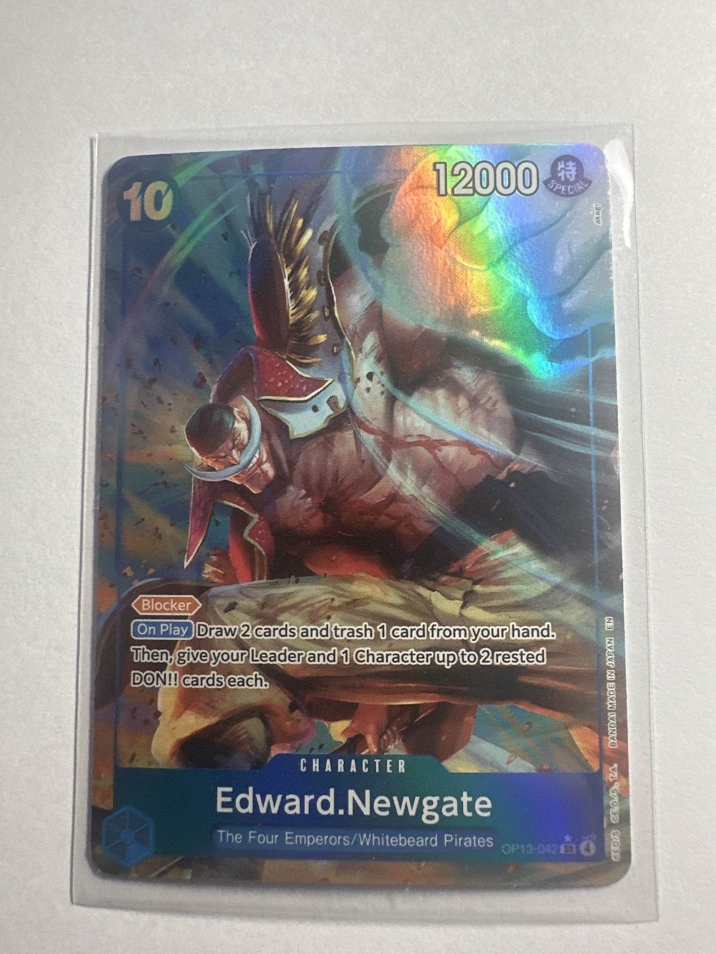 Bandai Sammelbilder & Trading cards: One Piece Edward.Newgate (OP13-042) – Gebraucht aus Aesch BL von LeekTCG