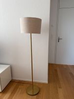 Standleuchte, weiß/Messing