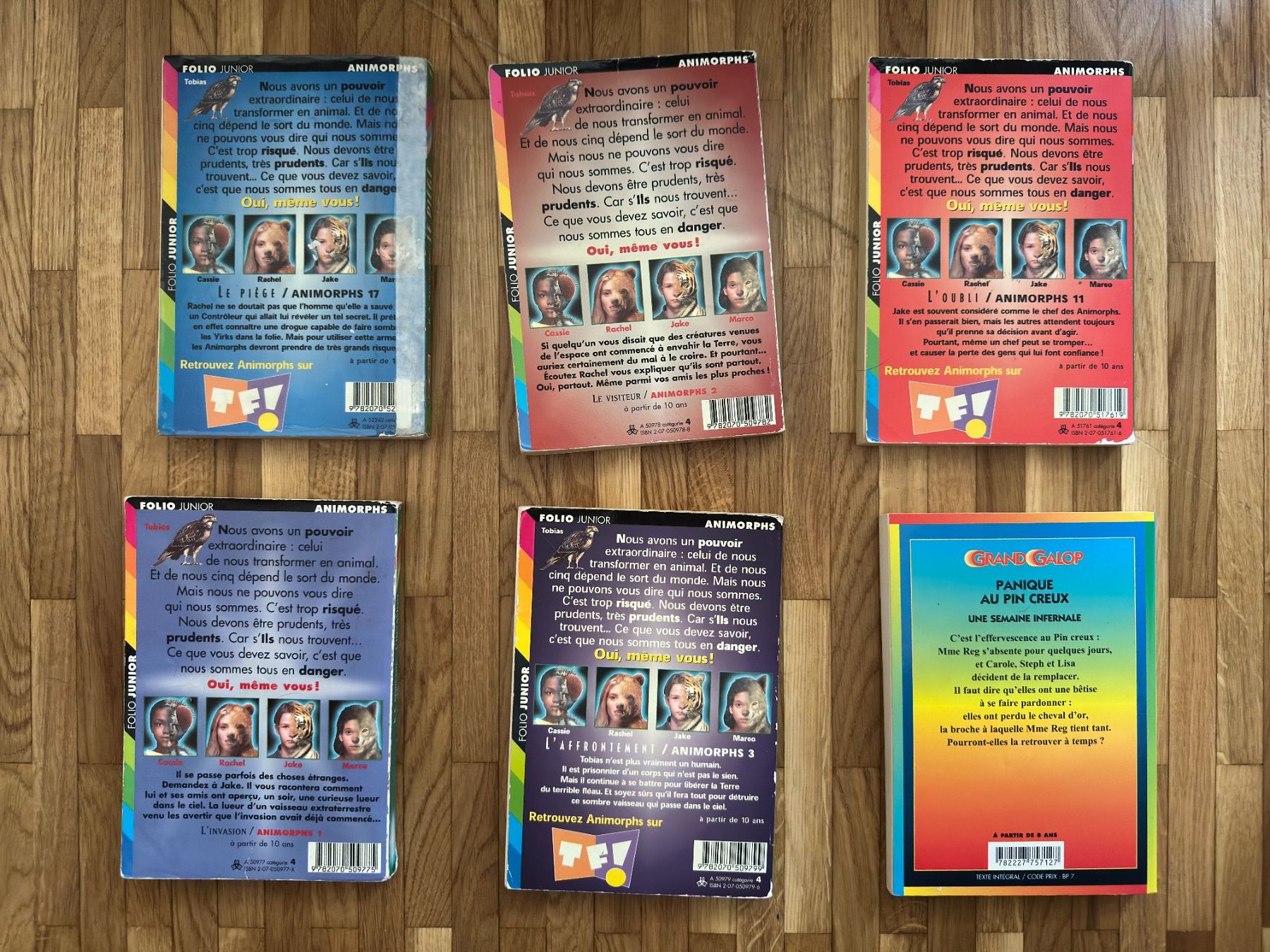 Libri: Lot 6 livres K. A. Applegate Folio Junior - Animorphs – Usato da Lausanne venduto da brixton 1
